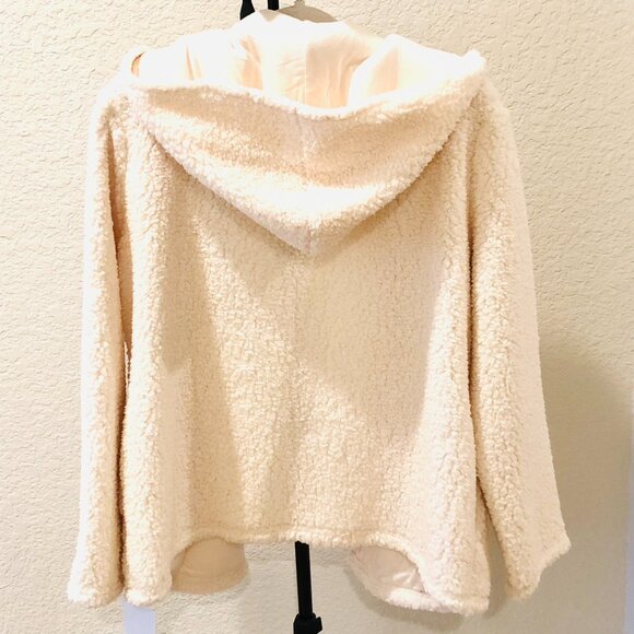 Maidenform Comfy Cozy Teddy Faux Fur Hooded Jacket - Picture 6 of 6